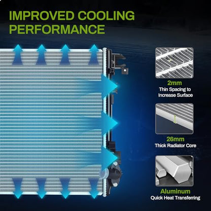AUTOSAVER88 Radiator Compatible with 2018-2023 Jeep Wrangler JL - style: 18-22 Wrangler JL & 20-22 Gladiator