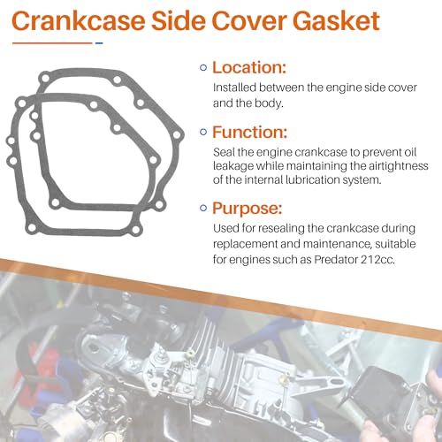 SUNJIKA Gasket Kit for Predator 212cc GX160 GX200 Engine,2 Sets