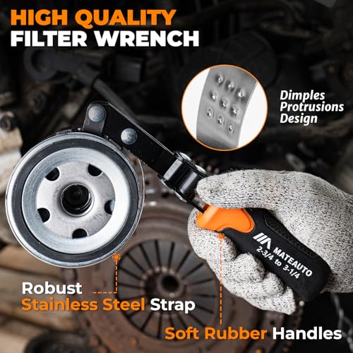 8-Piece Oil Filter Wrench Set