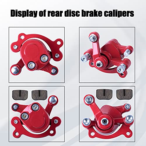 Rear Disc Brake Caliper with Brake Pads Compatible with Predator 212 Moto MM-B80 80CC 2.5HP MM-B105 Motovox MBX10 MBX11 MBX12 Mini Dirt Bike Classic 47cc 49cc Pocket Bike Stand Up Goped Scooter