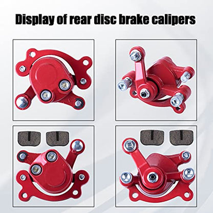 Rear Disc Brake Caliper with Brake Pads Compatible with Predator 212 Moto MM-B80 80CC 2.5HP MM-B105 Motovox MBX10 MBX11 MBX12 Mini Dirt Bike Classic 47cc 49cc Pocket Bike Stand Up Goped Scooter