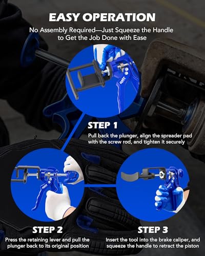 OMT Dual Piston Brake Caliper Compression Tool for Pad Replacement