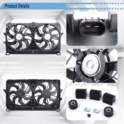 Radiator Cooling Fan Compatible with 07-13 Avalanche Silverado 1500 - size: 2007-2013 Chevy Avalanche