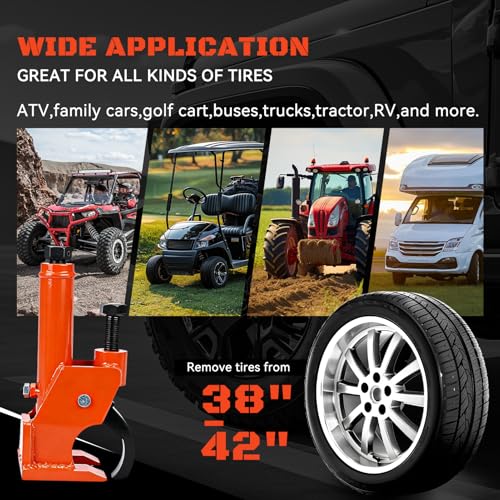 Manual Tire Bead Breaker Tool with Rubber Pad for 38–42 Inch Tires