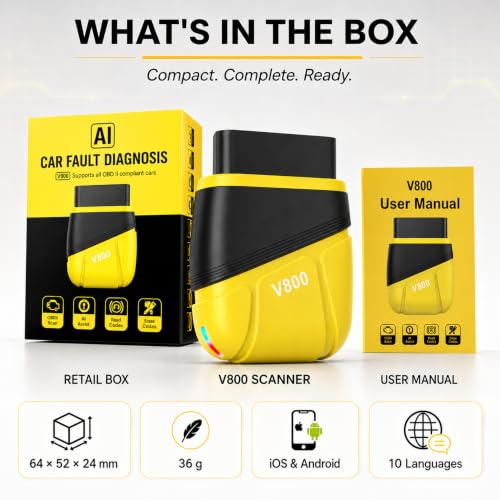 LEE-3 OBD2 Bluetooth Scanner Engine AT ABS SRS Four-System Code Reader