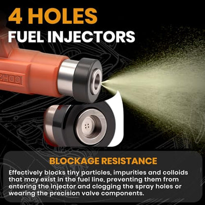 Fuel Injectors INP-771 Compatible with Yamaha Chevy Chrysler Dodge - size: INP-771 4P