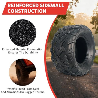 GarveeTech 22x10x10 ATV Tires, 2 Pack 22x10-10 ATV UTV Tires 22 10 10 All Terrain Tires for Trail, Desert, Mud, Dirt, Street, Sand, 6PR Tubeless - size: 22X10-10, style: Pattern B