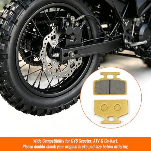 Minho Motorcycle Front Disc Brake Pads Compatible with Chinese GY6 Scooter JOG Taotao 150 Go Kart GY6 49cc 50cc 125cc 150cc 200cc 250cc ATV Dirt Bike Pit Bike Roketa TaoTao Baja Sunl - style: 013