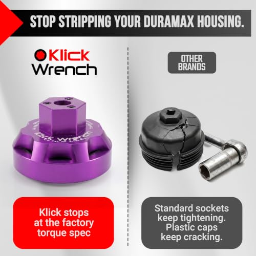 2 Stage 64mm Oil Filter Wrench | 6061-T6 Aluminum Purple Tool - size: Socket 64mm