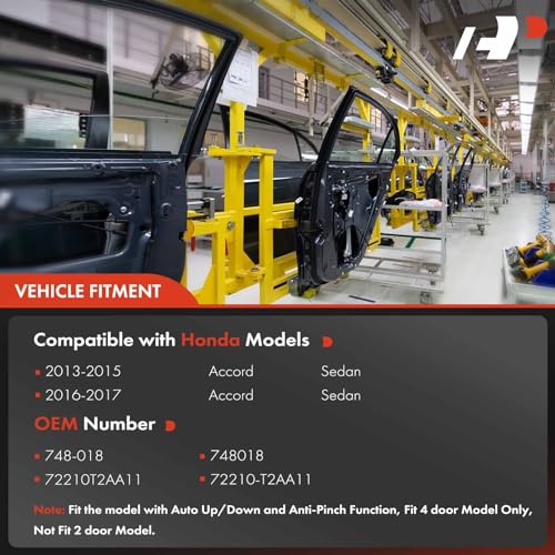 A-Premium Front Passenger Side Power Window Regulator with Motor (6-Pin) - style: Front Passenger Side (RH)
