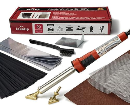 JOUNJIP Standard Plastic Welding Repair Kit UL-Certified Plastic Welder 80W - style: Standard Kit
