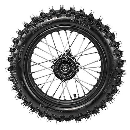 60/100-14 Front and 80/100-12 Rear Disc Brake Wheel Tires Rim With 12mm Bearing for Pit Dirt Bike