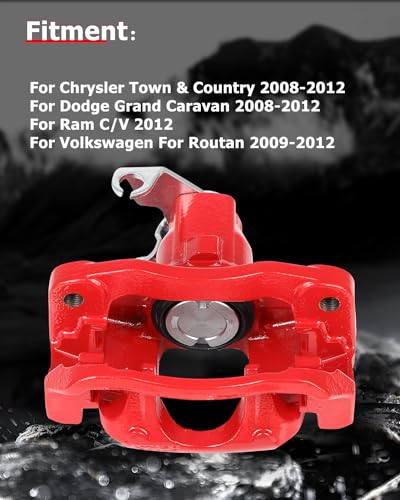 cciyu Rear Right Disc Brake Caliper Assembly 18B5080 With Bracket - size: Rear Right[18B5080]