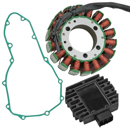 Caltric Stator and Regulator Rectifier with Gasket Compatible With Kawasaki Versys 650 Kle650 2007-2014