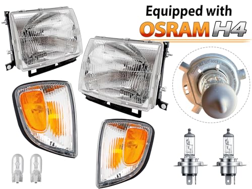 APA Replacement Head Lamp Corner Parking Light for 1997-2000 Tacoma 2WD Without PreRunner Combo SET - color: 1997-2000 Tacoma 2WD without PreRunner Combo