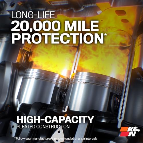 K&N Oil Filter: 20,000 Mile Engine Protection, High Efficiency, HP-7041