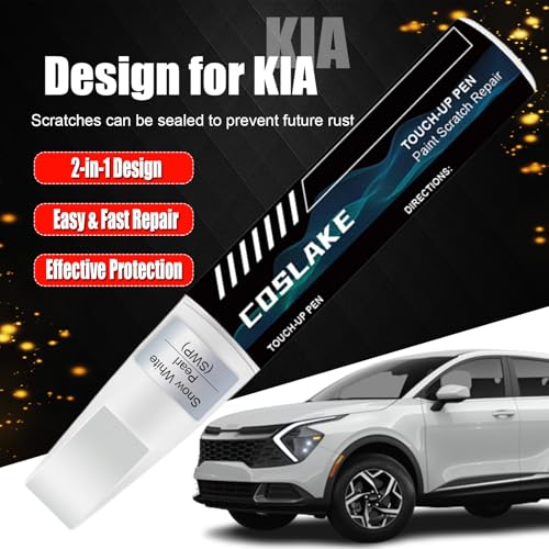Car Touch Up Paint(Ebony Black(EB)) for Kia - color: Ebony Black(EB) for 2023-2026 Sportage/2020-2027 Telluride/2027 Telluride Hybrid/2010-2013 Forte/2003-2026 Sorento/2021-2024 K5/2025-2026 EV9/2026 EV6/2007-2020 Optima