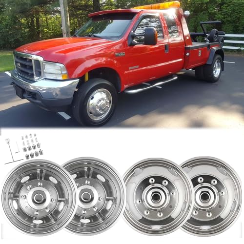 4X 19.5 Bolt On Wheel Simulators Compatible with Ford 1999-2004 F450 F550 - size: 19"#3