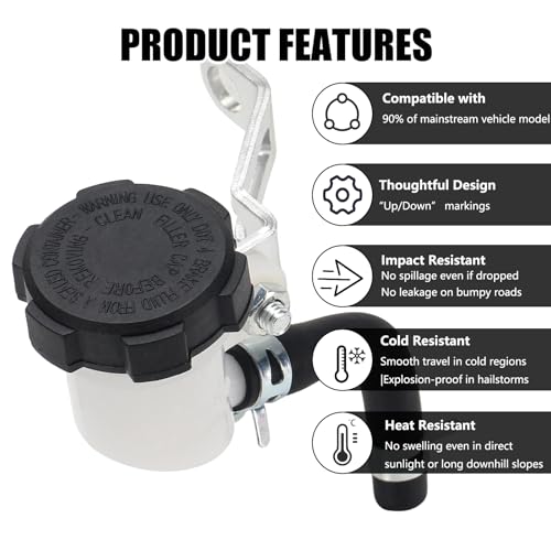 Universal Brake Clutch Master Cylinder Oil Fluid Tank Reservoir - size: Style 1