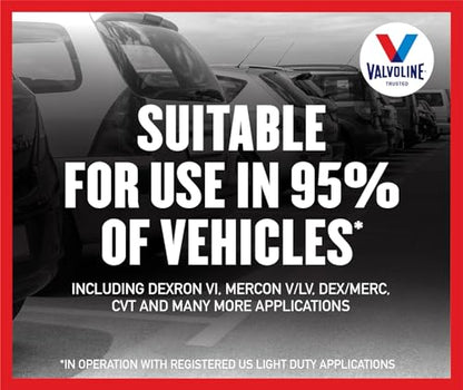 Valvoline Multi-Vehicle (ATF) Full Synthetic Automatic Transmission Fluid 1 GA, Case of 3 - size: 4 QT, Case of 3