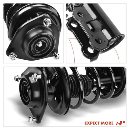 A-Premium Rear Complete Strut Assemblies with Coil Springs, Set of 2 - style: Front Strut