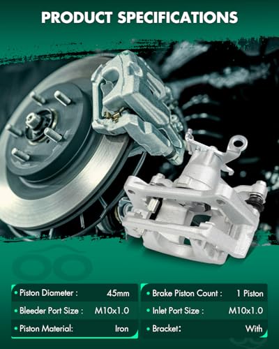 SCITOO Rear Right Disc Brake Caliper With Bracket 18B5464 - size: Rear Passenger[18B5464]