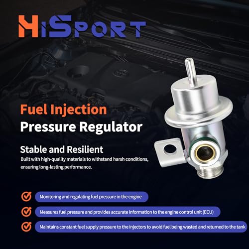 HiSport 17089203 Fuel Injection Pressure Regulator 3.0BAR - size: HSFPR105