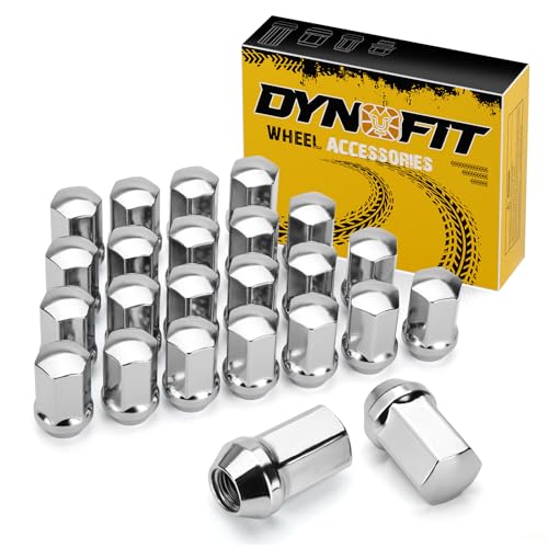 dynofit 24pcs 14x1.5 OEM Lug Nuts 1.75 inch(45mm) Height 7/8" Hex(22mm), M14-1.5 One-Piece Design Factory Chrome Wheel Lugnuts for Silverado & Tahoe GMC Sierra 1500 Buick Dodge Cadillac Chrysler - color: Chrome, size: M14x1.5,1.75",Ram 1500