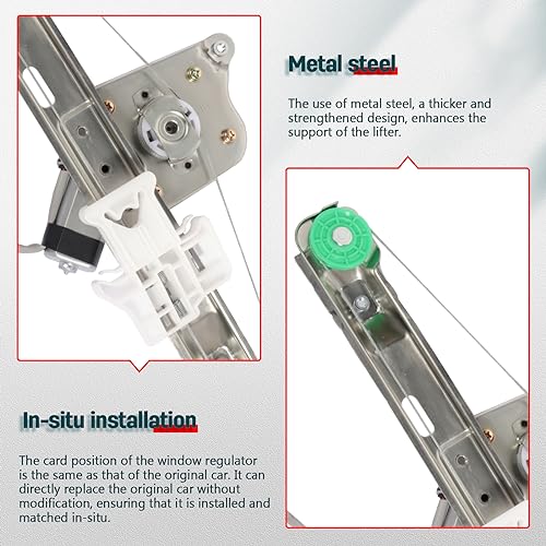 FINDAUTO Power Window Regulator for 2005-2008 for Chevrolet for Malibu