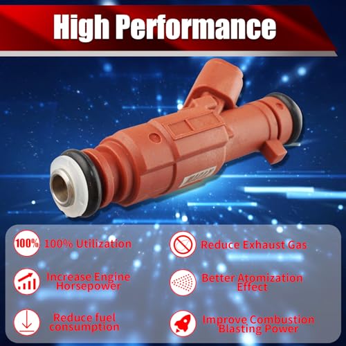 Set of 4 Fuel Injectors 35310-2E000 4G2287 Replacement - size: 35310-2E000