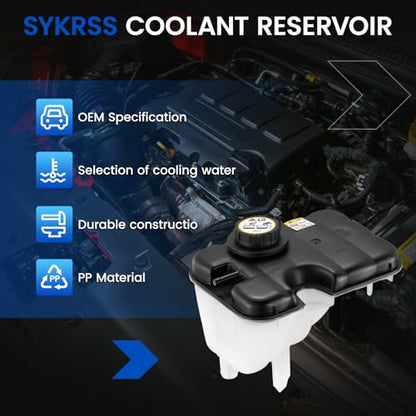 603-050 Coolant Reservoir Tank for Ford Lincoln/Mercury 98-11 4.6 V8 - size: 603-050