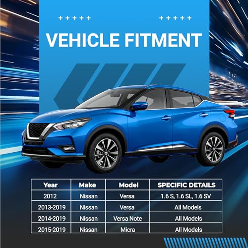 프론트 엔드 서스펜션 키트, 2012-2019 Ni-ssan Versa/Note, 2015-2019 Ni-ssan Micra 타이 로드 내부 및 외부 컴플리트 키트, 타이 로드 및 스웨이 바와 호환 - size: For Ni-ssan Versa / Micra