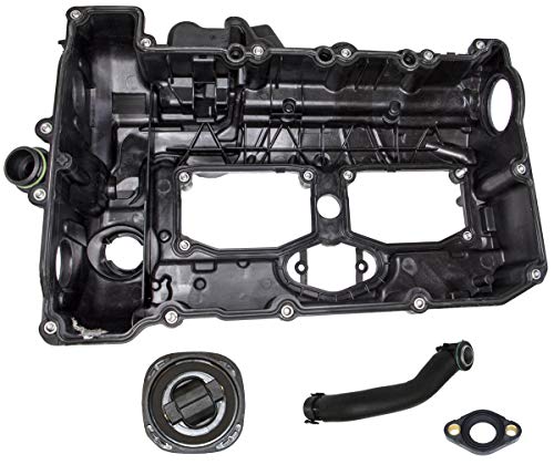 Rein VCK0103 OE Replacement Valve Cover Kit for Select BMW Vehicles with 2.0L 4-Cylinder Engine - with Gasket, Oil Cap, Hoses, and Hardware,Multi