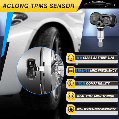 Pre-Programmed TPMS Sensors Fit for Toyota Lexus Subaru,315MHz and 433MHz - size: 42607-06011