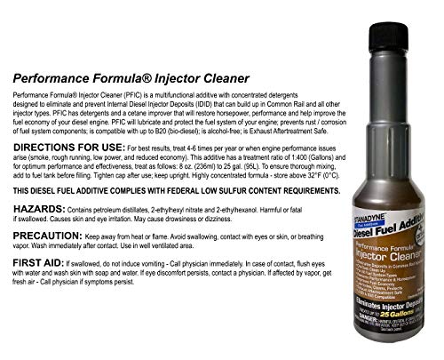 Stanadyne Performance Formula Bundle with Injector Cleaner Diesel Fuel Additive, 8 Ounce, 4 Pack