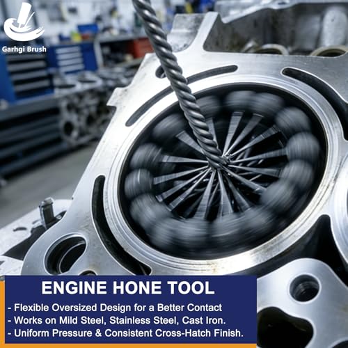 Garhgi 3 Inch (76.2mm) Cylinder Hone with 320 Grit Flexible Resilient Ball - size: 3.000"(76.2mm), style: 320 Grit