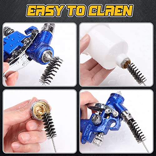 ENDOZER General Purpose Mini HVLP Spray Guns Auto Car Detail Paint Sprayer Spot Repair with 0.8mm Nozzle 125CC - color: Nozzle-0.8mm