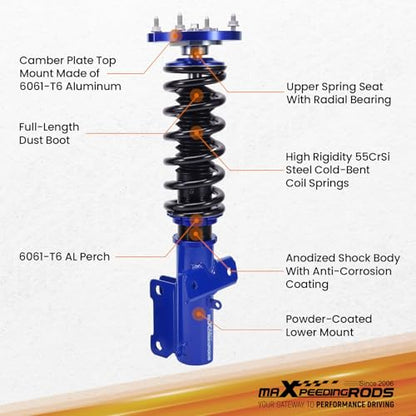 maXpeedingrods Coilovers for Ford Mustang S-197 2005-2014
