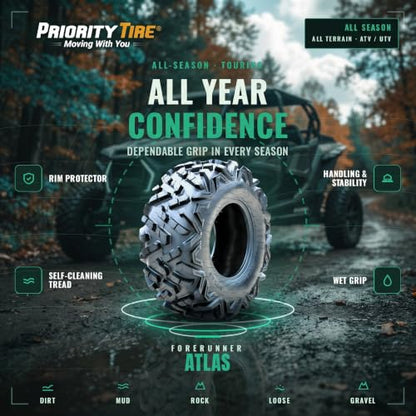 Forerunner Atlas 27X11.00-12 All Terrain 56F 6 Ply All Season Bias Tire - size: 27X11.00-12