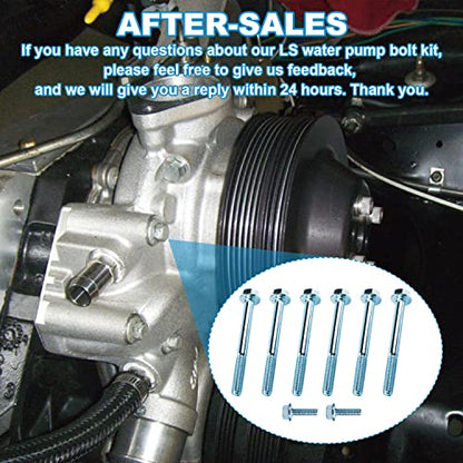 LS Water Pump Bolt Kit Thermostat Housing Bolts