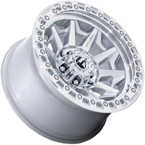 FUEL OFF-ROAD COVERT 17X8.5 6X5.5 4.75 0mm SILVER W/MACHINED FACE - D88317858447 - color: SILVER W/ MACHINED FACE, size: 17X8.5, 6X5.5, 4.75, 0mm