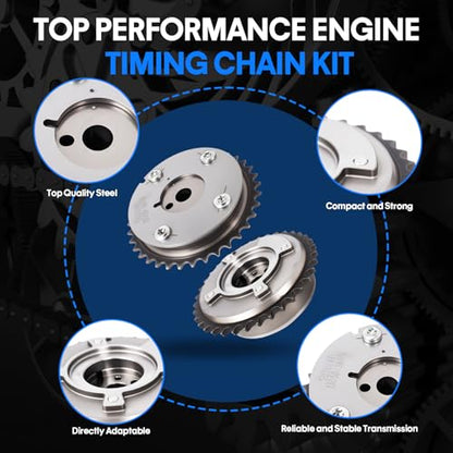 Timing Chain Kit with Oil Pump for 2009-2013 Toyota Camry, RAV4, Sienna, Highlander, Venza, for Scion tC - Fits for 2.5L 2.7L L4 DOHC Engine Timing Replacement Parts, OE Standard Timing Parts Set - color: 09-13 Toyota 2.5