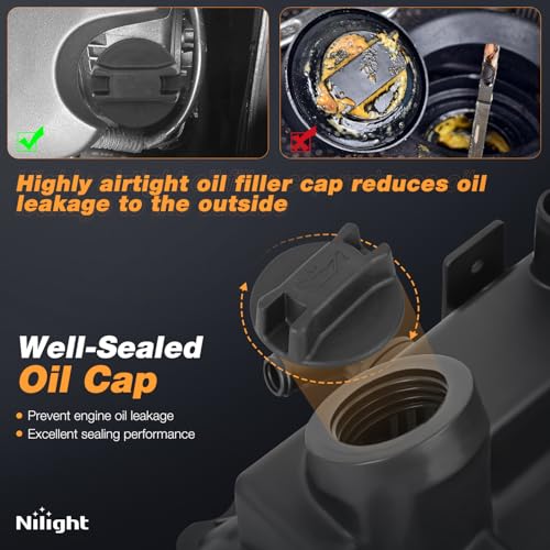Nilight Engine Valve Cover with Gasket Replace# 13264-EA200 13264-EA210 - size: for Nissan Frontier 2005-2019, Pathfinder 05-12
