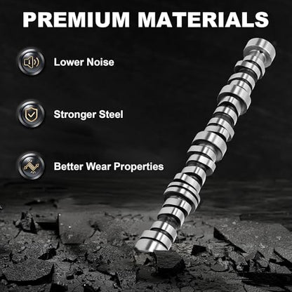 Partsflow Engine Camshaft 5.3L V8 VIN: F R C, Silver Steel - color: 12619823