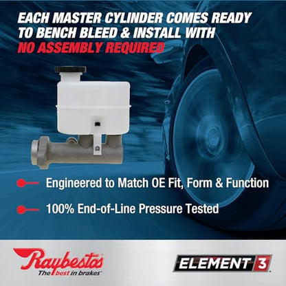 Raybestos Element3 Automotive Replacement Brake Master Cylinder for Select 1986-1987 Chevrolet Corvette (MC39621)