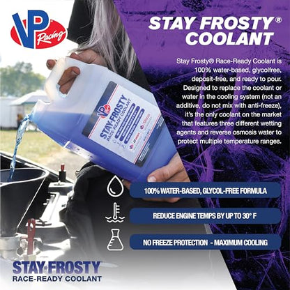 VP Racing Fuels 23051 Stay Frosty Race-Ready Coolant, 1 Gallon (1 Pack) - color: Race-Ready, size: 1 Gallon