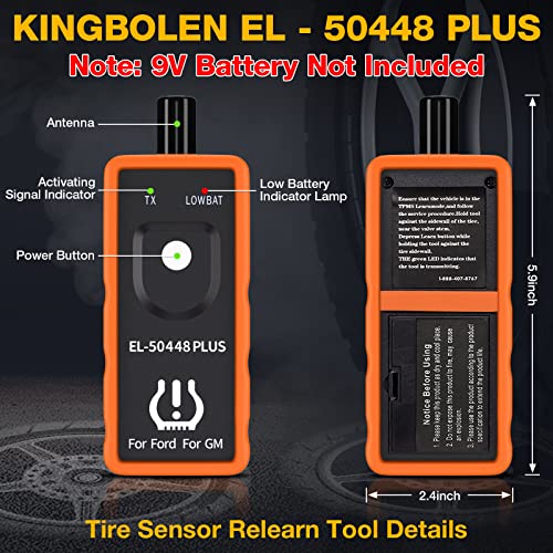 KINGBOLEN EL-50448 Plus TPMS Relearn Tool for Ford GM