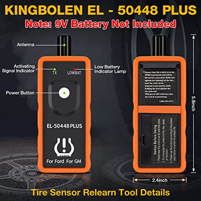 KINGBOLEN EL-50448 Plus TPMS Relearn Tool for Ford GM