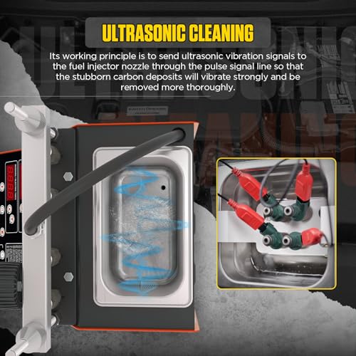 CMTOOL Fuel Injector Cleaner Tester Machine Ultrasonic Cleaning Kit
