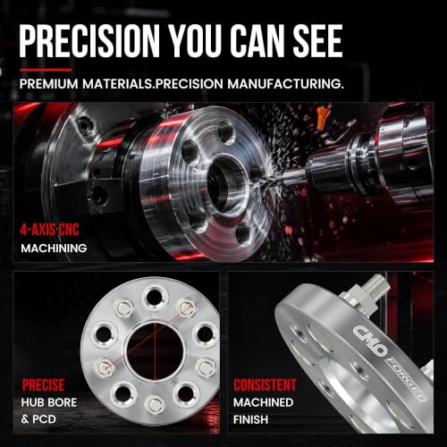 CMO 10mm 5x114.3/5x4.5 Wheel Spacers 67.1-73.1 Hubcentric Bore 2PCS - color: Silver, size: 10mm (2pc)
